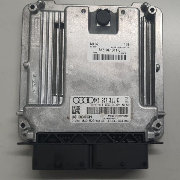 ملفات أصلية أودي A3 A8 3.0 ديزل بوش EDC17CP44 0281032520 8K5907311C 4G0907401E CKVD HW14 160 كيلووات إصدار البرنامج 550986