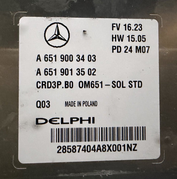 Original Files Mercedes Sprinter 2.2 CDI Delphi CRD3P.B0 A6519003403 A6519013502 I HW 6519042500 SW 6519026903 Software upgrade 6519035957 I
