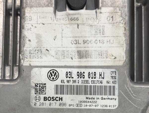 الملفات الأصلية، ملفات VW 2.0 TDI EDC17C46 03L906018HJ 0281017096 البرنامج 1037563926 1037510948 تحديث البرنامج 03L906018HJ 9979