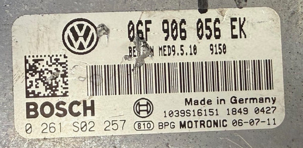 VW GOLF V 2.0 FSI , Bosch MED9.5.10 0261S02257 06F906056EK SW 1037381413 Software upgrade 06F906056EK 9150