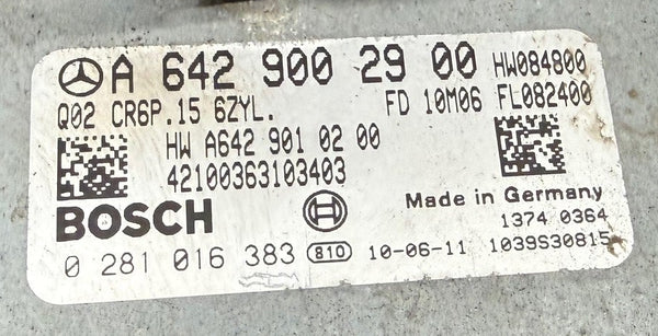 Original Files Mercedes ML 350 CDI , Bosch EDC17CP10 A6429002900 0281016383 , HW 6429010200 SW 6429026204 Software upgrade 6429032620