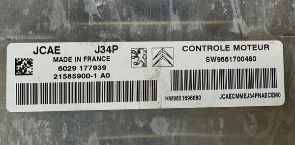 Original Files Peugeot Citroen C2 Valeo J34P HW 9651696680 SW9661700480 SWUP 9663255180 21585900-A0