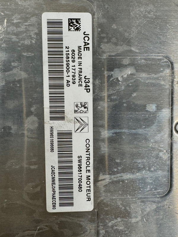 Immo Off File Peugeot Citroen C2 Valeo J34P HW 9651696680 SW9661700480 SWUP 9663255180 21585900-A0