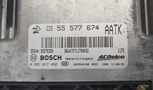 Opel Astra 2.0 CDTi , Bosch EDC17C18 0281017452 55577674 , Software 1037529623 1037520393 1037509470