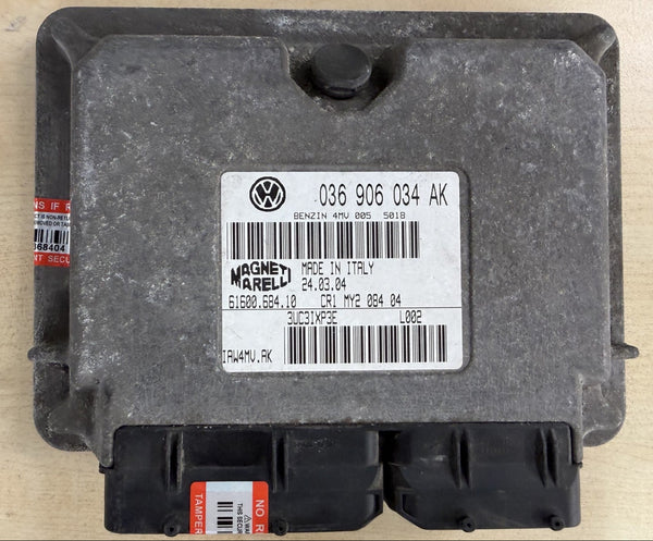 IMMO OFF File Wegfahrsperre Dateien Magneti Marelli IAW4MV.AK I VW Polo 9N 1.4 036906034AK 61600.684.10 I