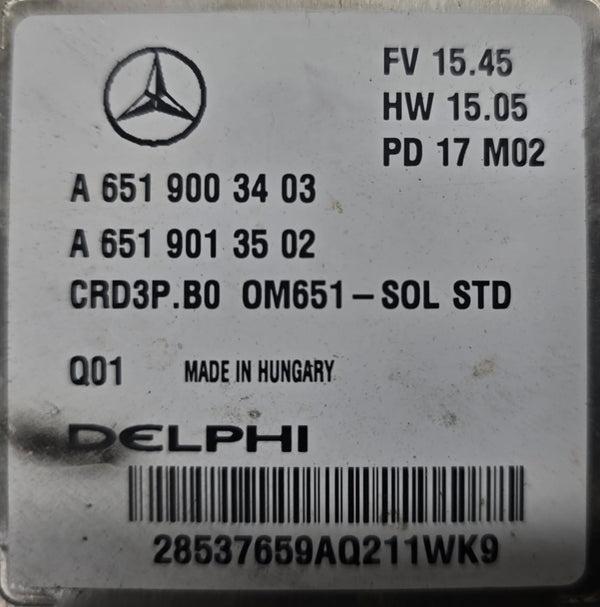 Original Files Mercedes Sprinter 2.2 CDI , Delphi CRD3P.B0 A6519003403 A6519013502 , HW 6519042500 SW 6519026903 Software upgrade 6519036157