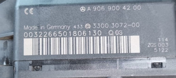 الملفات الأصلية, التفريغ, مرسيدس سبرينتر W906 AN A9069004200 ZGS003, فلاش و EPR