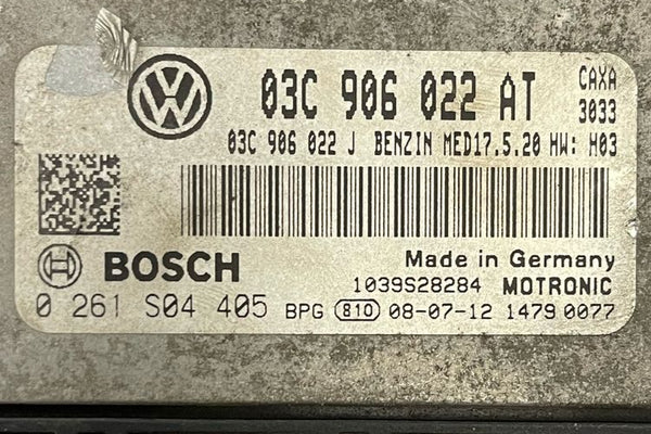 , Motorsteuergerät Dateien VW Golf 5 1.4 TSI V 03C906022 AT 03C906022J SW 1037396271 Bosch MED17.5.20 HW 03 0261S04405