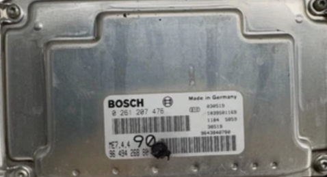 Peugeot Citroen 1.6 Bosch ME7.4.4 HW 0261207476 SW 1037366740 OEM 9643840780