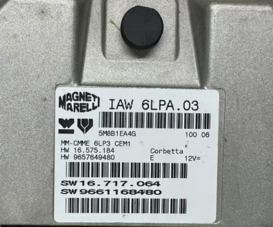 Original Files Citroen C4 2.0 1997 130KW Magneti Marelli IAW6LPA.03 HW 965649480 Software 9661168480 SW 16.717.064