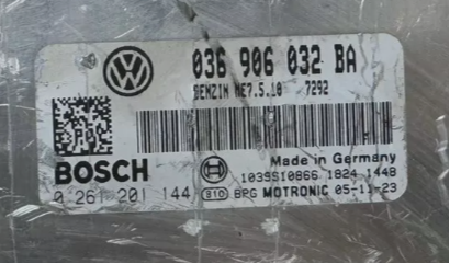 VW Golf V 5 1.4 Bosch ME7.5.10 0261201144 OEM 036906034 BA , Software 103736354