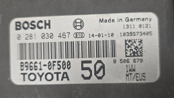ملفات أصلية تويوتا أفينسيس 1.6 دي بوش EDC17C73 0281030467 89661-0F500 ، SW 1037540646