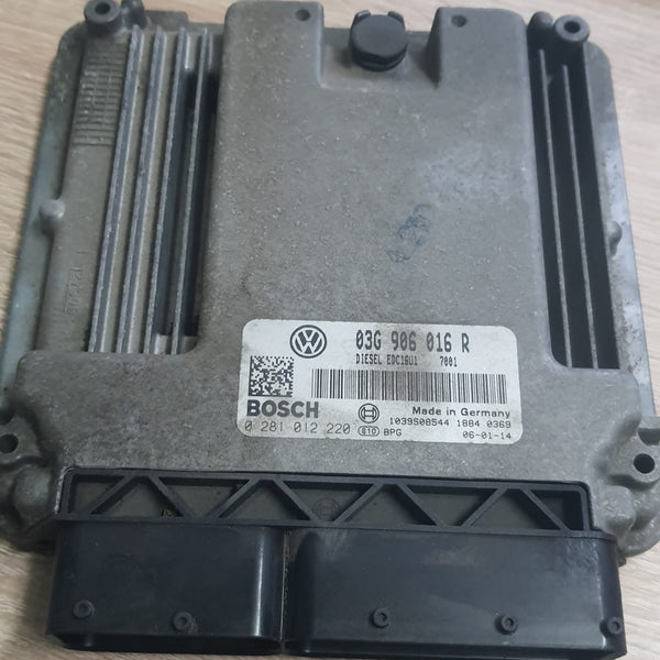 المعطلة لسيارة فولكس فاجن جولف بوش EDC16U1 03G906016R 0281012220 SW 1037374183 ترقية برنامج 7001 R4 1,9 EDC