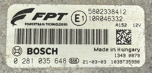 Original Files Iveco Daily 2.3 115 KW 156,4 PS HP Bosch EDC17C49 0281035648 HW 5802338412 SW 10SW042332 P1739 Software upgrade A115350V6HS0DBGI0R521P09.HEX