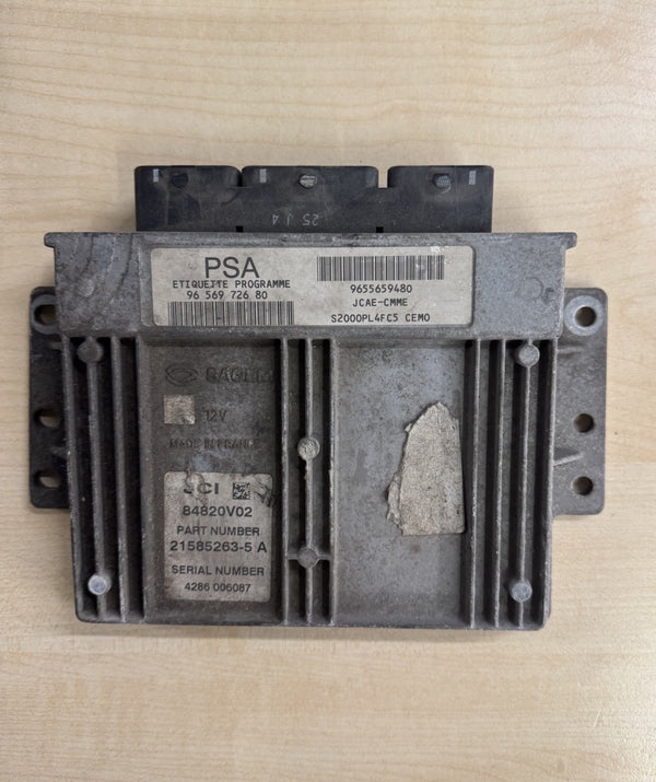 Plug&Play ENTSPERRT Peugeot 206 1.4 ECU Steuergerät 9655659480 9656972680