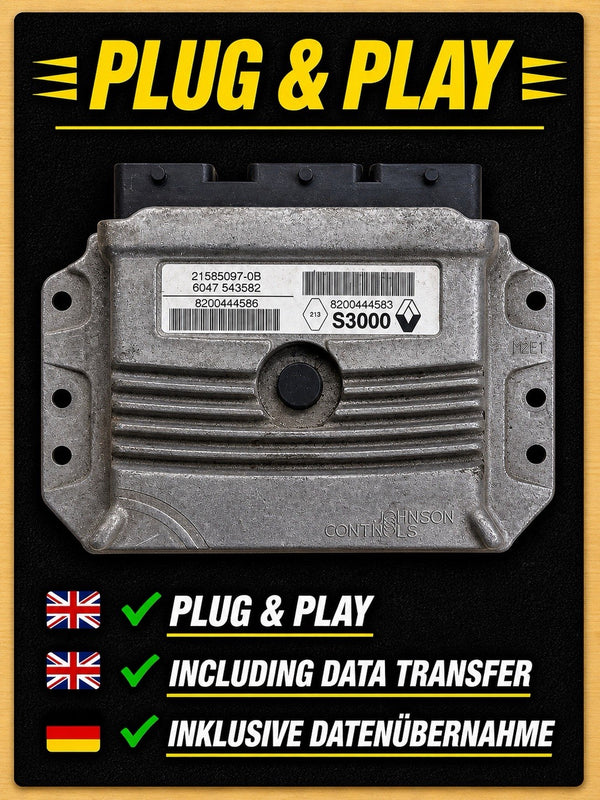Plug&Play RENAULT LAGUNA II ECU MS 8200444586 21585097-0B 8200444583
