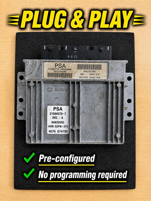 Plug&Play ENTSPERRT Citroen C2 ECU MS 9653106480 9642222380 21584579-7