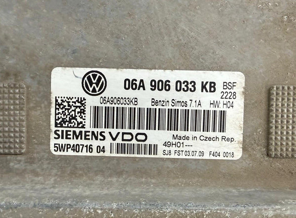 Plug&Play ENTSPERRT Skoda Octavia ECU Motorsteuergerät 06A906033KB 5WP40716