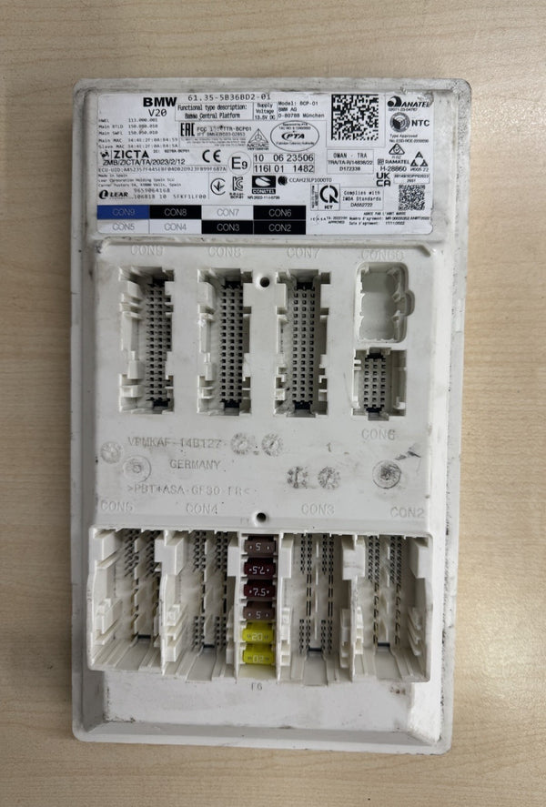 BMW X1 X3 X5 5B36BD2 , 61.35-5B36BD2-01 , BCP-01 , BCM Zentralelektrik