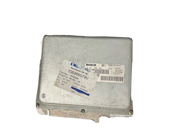 Citroen Motorsteuergerät ECU 0261200780 9617150080 Ohne Wegfahrsperre immo Off