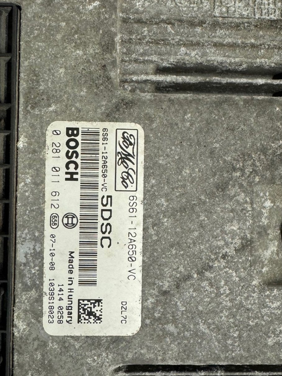 Original Files Ford Bosch EDC16C34 6S61-12A650-VC 0281011612 SW 1037383007 Software Upgrade 1037383007
