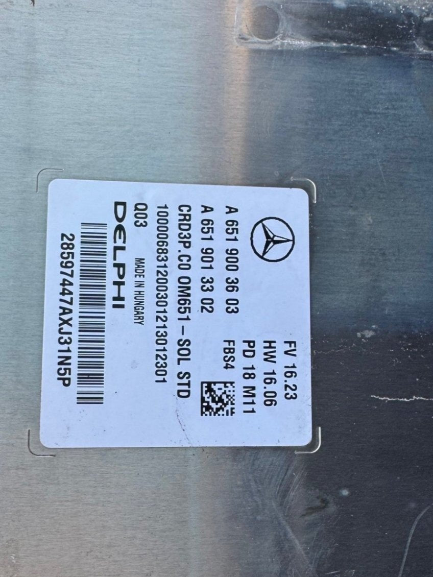 Original Files Mercedes Sprinter W907 Delphi CRD3P.C0 HW 6519042800 SW 6519022603 Software upgrade 6519035261 A6519003603 A6519013302