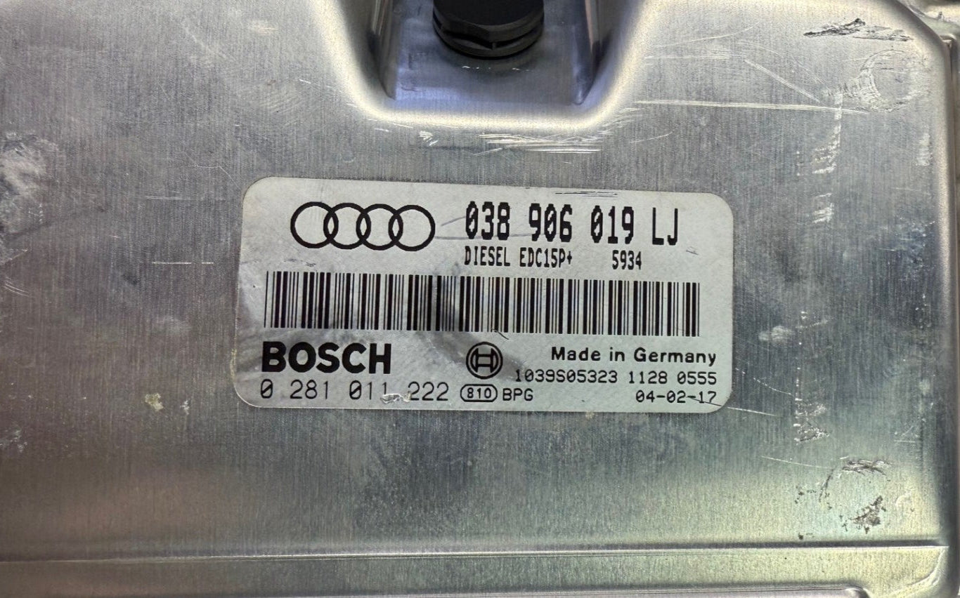 Original Files Audi A6 1.9 TDi Bosch EDC15P+ 038906019LJ 0281011222 , HW 0281011222 SW 1037370445 Software upgrade 038906019LJ 5934