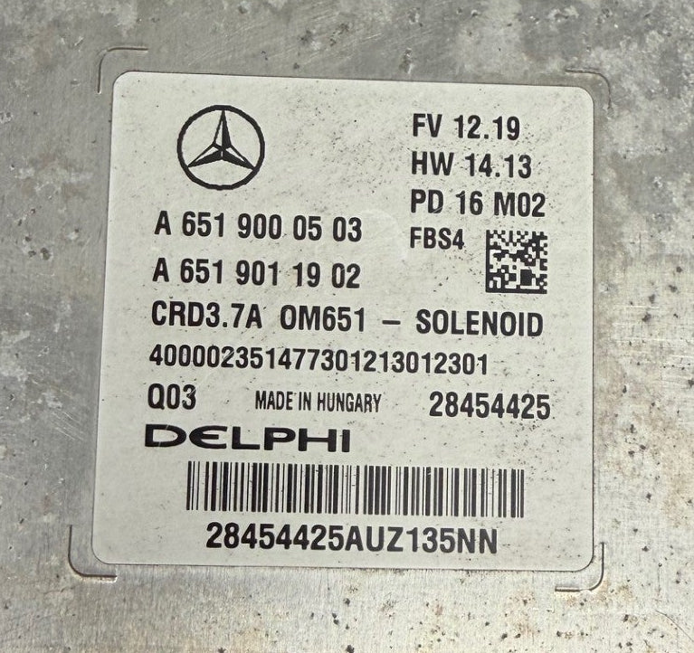 Original Files Mercedes E200 BLUE  100 KW 136 PS HP , Delphi CRD3.7A A6519000503  A6519011902 , HW 6519040800  SW 6519023203  Software upgrade 6519030476