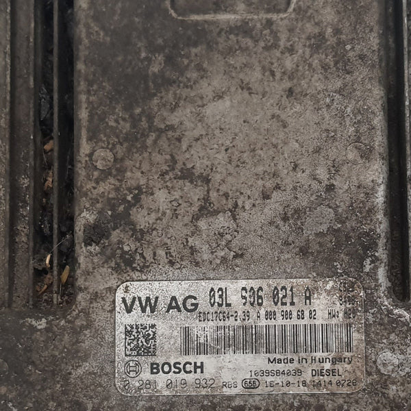 ملفات أصلية VW Crafter 84 كيلو واط 114 حصان Bosch EDC17C64 03L906021A A0009006802 0281019932 556903 2.0 TDI