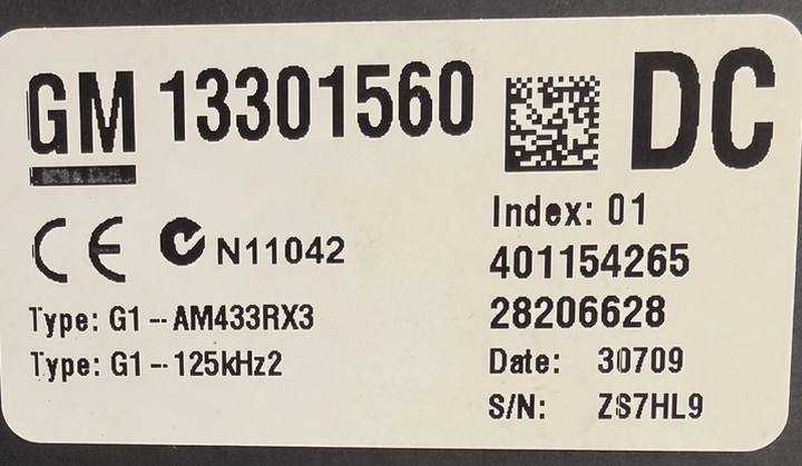 Original Files With IMMO PIN CODE Opel GM BCM Delphi 13301560 I Flash 70F3379 I EEPROM 93C86 I Hardware number 28206628 I SW 540225076 SW Module 3 842543412
