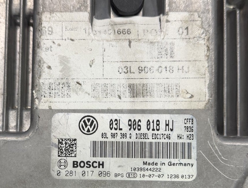 Original Files , Dateien VW 2.0 TDI EDC17C46  03L906018HJ  0281017096 Software 1037563926  1037510948   Software upgrade  03L906018HJ  9979