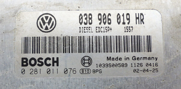 PLUG&PLAY ENTSPERRT Motorsteuergerät VW 1.9 TDI Bosch 0281011076 038906019HR
