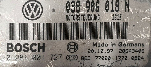 Motorsteuergerät 038906018N, Bosch 0281001727