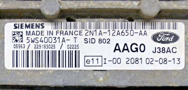 PLUG&PLAY INK PROGRAMMIERUNG Ford 5WS40031A-T , Siemens 2N1A-12A650-AA  AAG0
