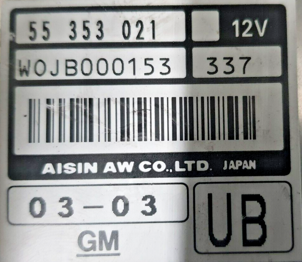 Getriebe Steuergerät OPEL Signum  55353021 WOJB000153 GEPRÜFT