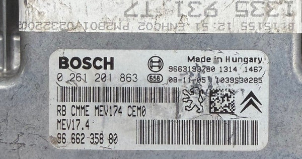 Wegfahrpserre Dateien , Peugeot 308  1,6 16V 0261201863  9666235880  HW 9666235880  SW 9663193780 Software upgrade 9666321580