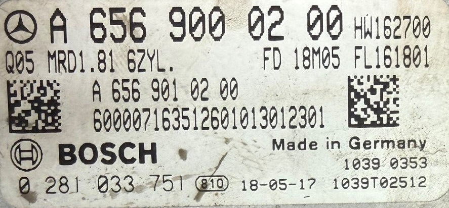 Original Files Mercedes S klasse S350 D  210 KW  285 PS HP , Bosch MD1CP001 A65690002022  0281033751 , SW 10SW002363  HW 6549041300  MRD1-16B-0M_8051D-222-WA-OM656D29_210kW-EAd_NuS_AGKn-EU6SCR_MPE-EF3-ME174000