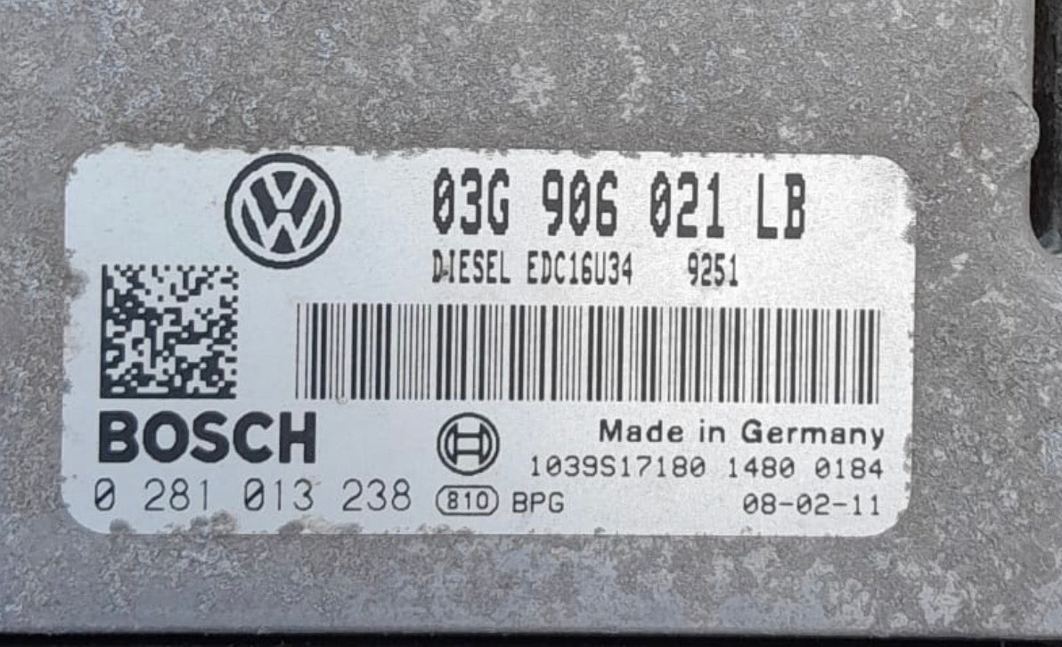 IMMO OFF File  Skoda Octavia 1.9 TDI  Bosch EDC16U34  0281013238  03G906021 LB  I  SW 1037382414  Software upgrade 03G906021LB 9251  I