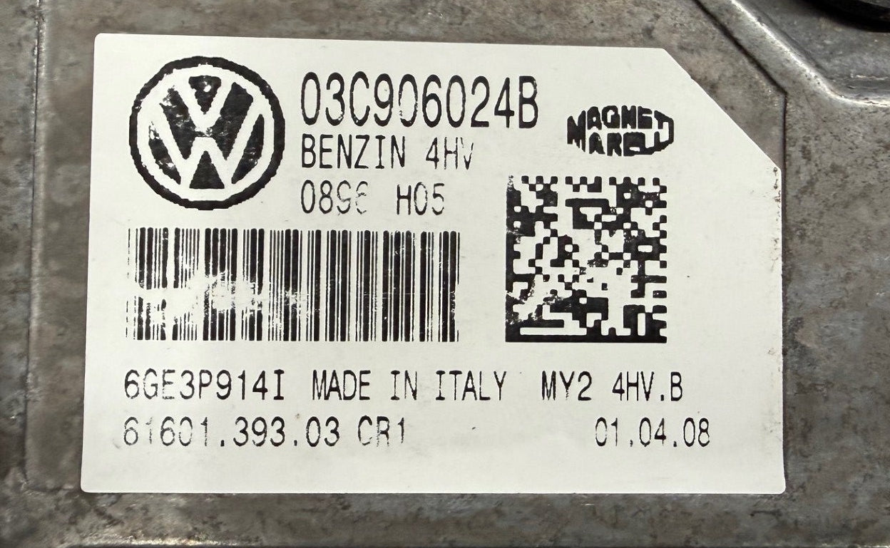 Original Files Skoda FABIA 1.4 , 63 KW , 85 PS HP  Magneti Marelli IAW 4HV , 03C906024B , 6160139303 CR1   HW MM Boot4HV r01  3311  , Software upgrade 03C906024B 0896