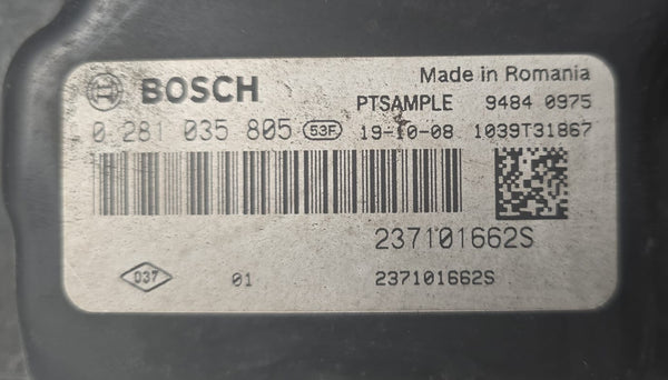 Renault Traffic 2.0 DCi , Bosch MD1CS006 0281035805 237101662S , Software 10SW080872  10SW035552