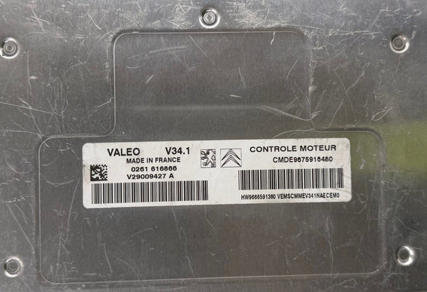ملف IMMO OFF، ملفات منع الحركة بيجو سيتروين 1.4، Valeo V34.1، 0261616866 V29009427 A، CMDE9675916480 HW 9666591380، SW 9667318080 ترقية برمجية 9667317980