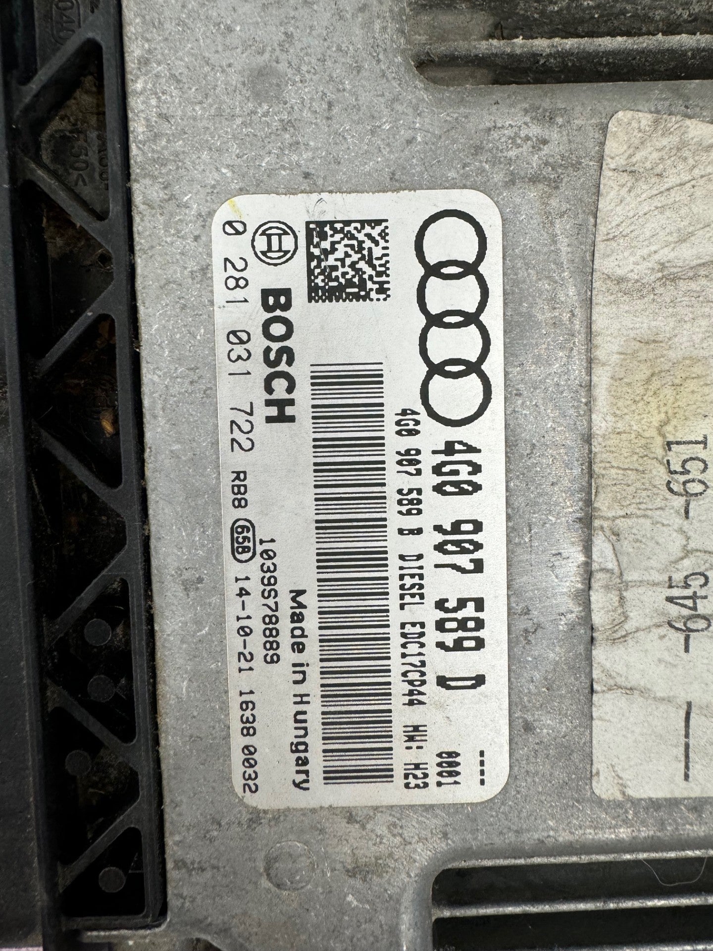 Original Files Audi Bosch EDC17CP44 0281031722 4G0907589D 4G0907589B