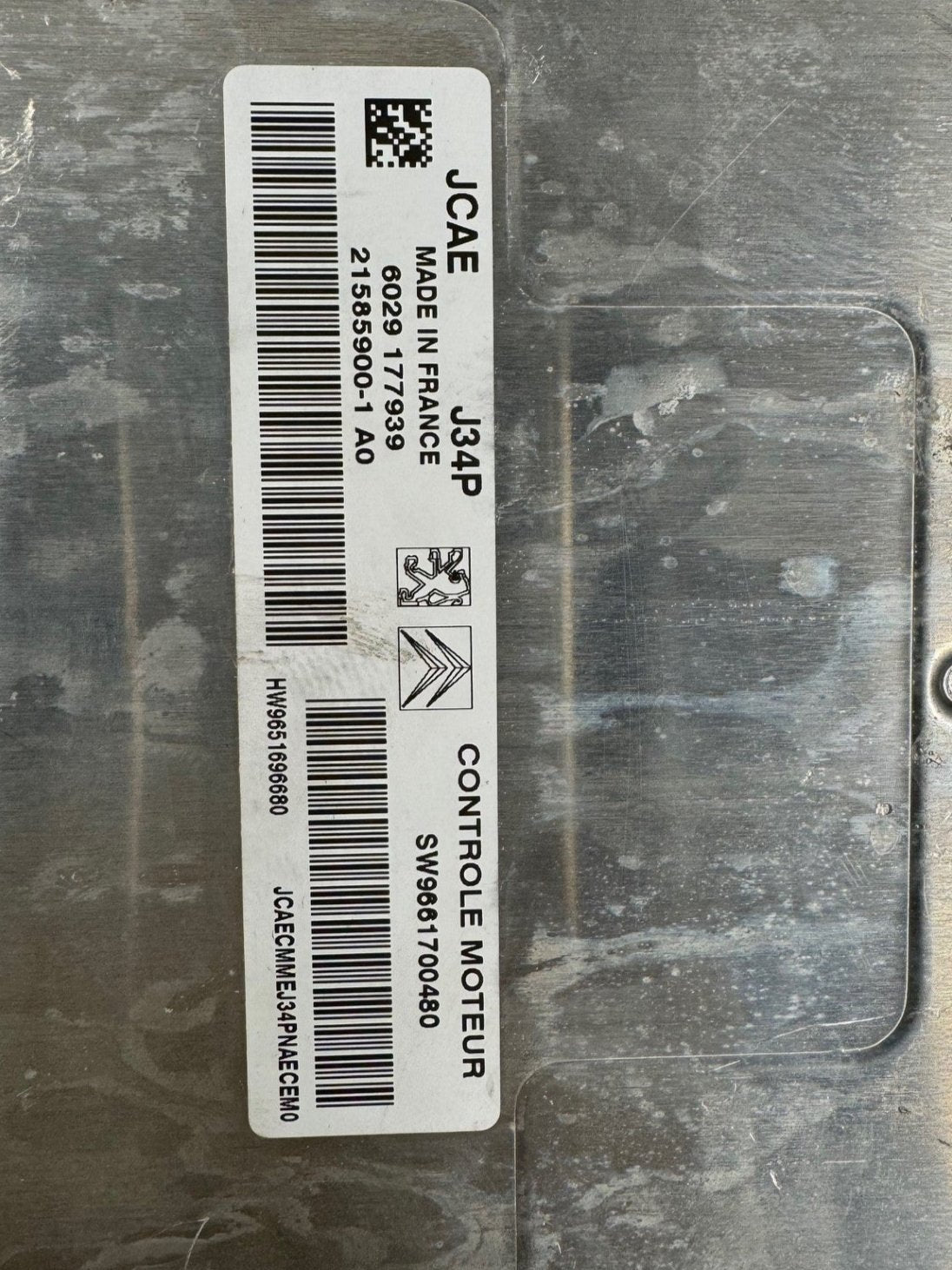 Immo Off File Peugeot Citroen C2 Valeo J34P HW 9651696680 SW9661700480 SWUP 9663255180 21585900-A0