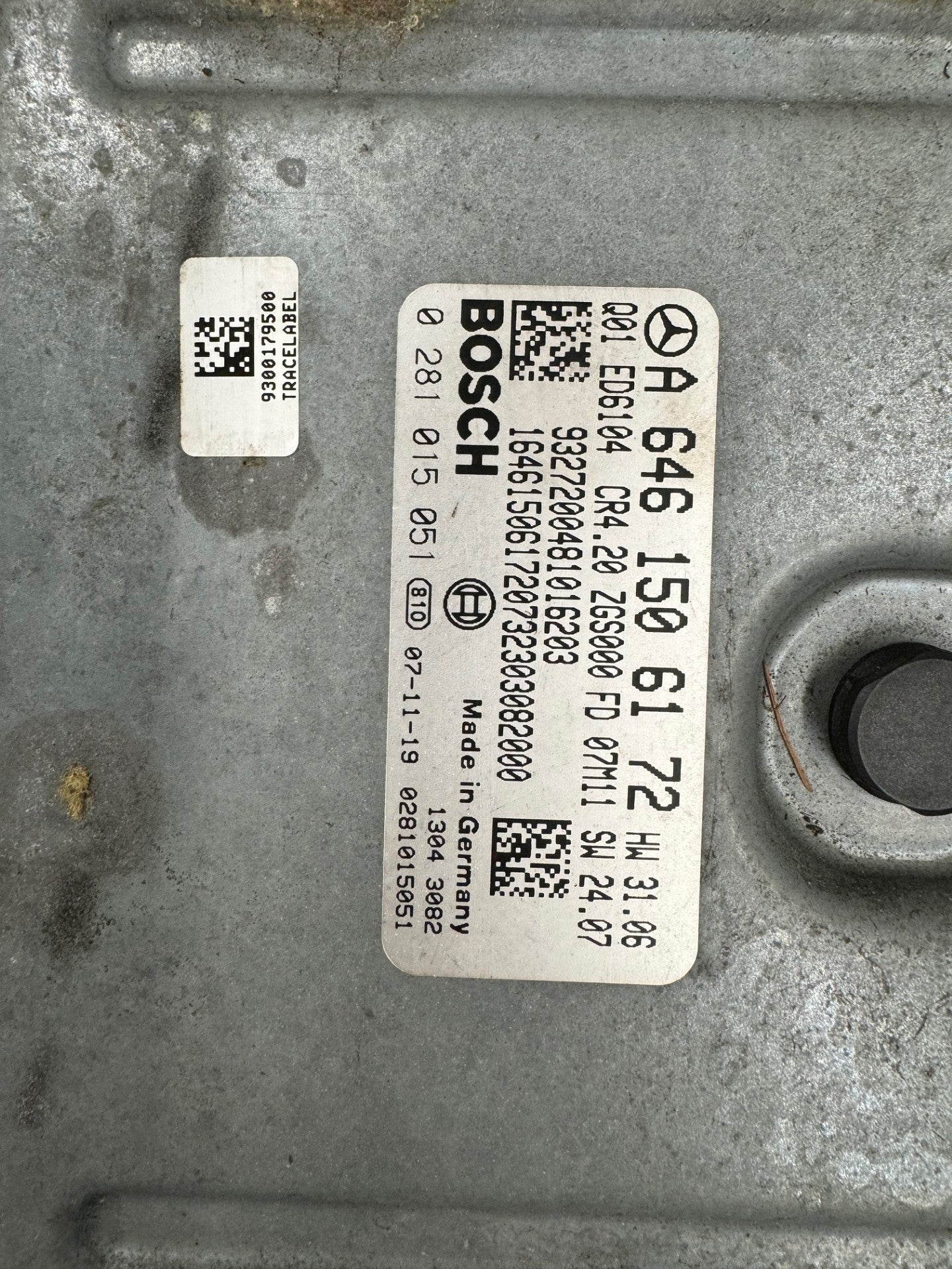 Original File Mercedes Sprinter Bosch EDC16CP31 SW 103705811 A6461506172 SW upgrade P40975T0