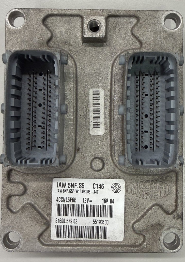 IMMO OFF File I Deaktivierte Wegfahrsperre Dateien I Fiat Panda  1,2  I  Magneti Marelli   IAW5NF.S5  HW104 3003-A4T  I 61600.579.92   55193433