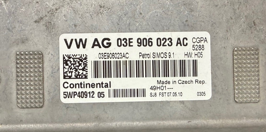 Original Files , Dateien Skoda Fabia II 1.2 , Siemens Continental  Simos 9.1 I HW 05 I 03E906023AC I  CGPA 5WP40912 05 I SW 6577315505 I