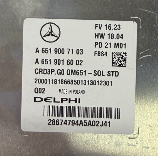 Original Files Mercedes Sprinter 2.2 CDI , 120 KW  163 PS HP  I Delphi CRD3P.G0   A6519007103  A6519016002  I  HW 6519042800  SW 6519022603  SW upg. 6519035561