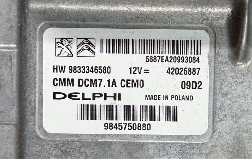 Original Files Peugeot Scudo 2.0 HDI 106 KW  144 PS HP , Delphi DCM7.1A   9845750880  I HW 9833346580  I  SW 9833346580  I  Software upgrade 9698337580 I