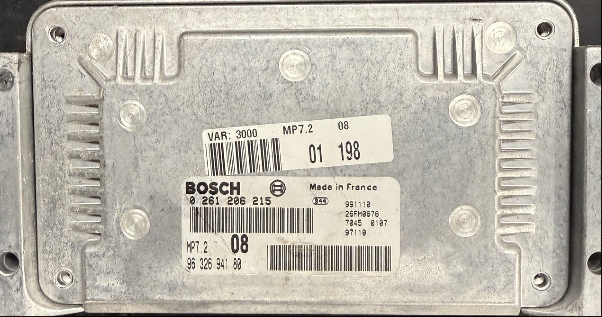 IMMO OFF File  Wegfahrsperre Dateien Peugeot 306  1.6  Bosch MP7.2  0261206215  9632694180