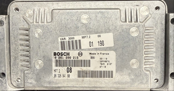 IMMO OFF File  Wegfahrsperre Dateien Peugeot 306  1.6  Bosch MP7.2  0261206215  9632694180